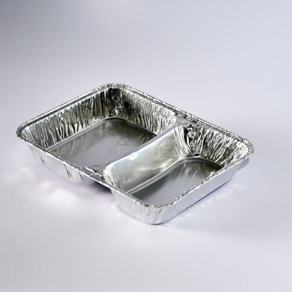 Aluminum rectangular container with compartment R880G - Image 5
