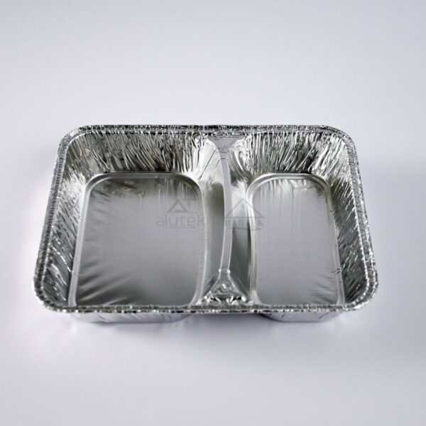 Aluminum rectangular container with compartment R880G - Image 4