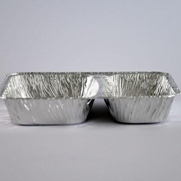 Aluminum rectangular container with compartment R880G - Image 2